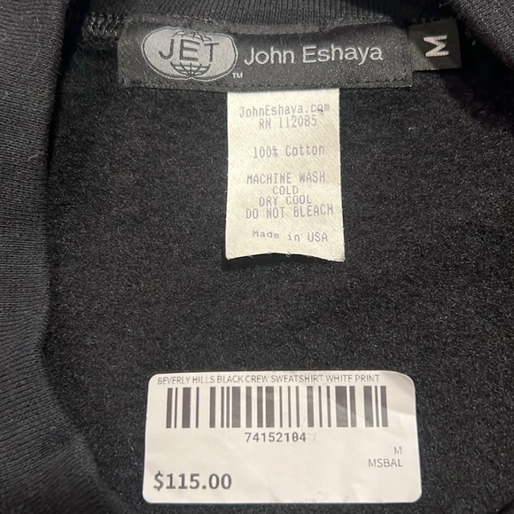 JET John Eshaya Sweatshirt, Made in USA - Picture 4 of 6